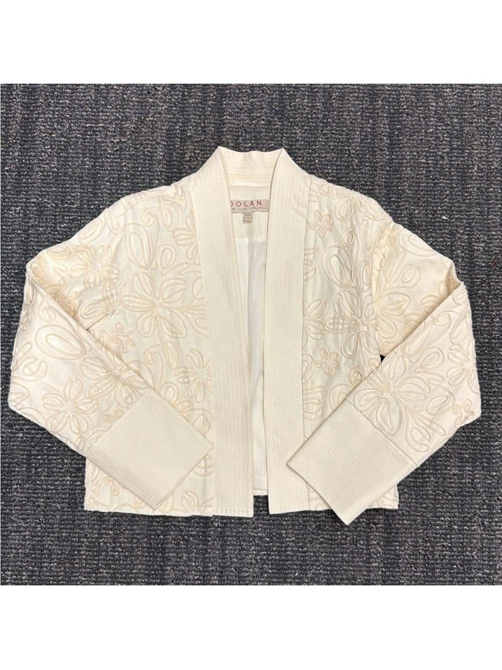 Dolan Cream Embroidered jacket - Picture 1 of 4
